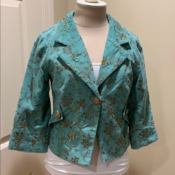 Yoana Baraschi Embellished Cord Cropped Jacket, 4 - Picture 2 of 13